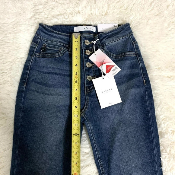 KANCAN NEW Sabrina  High Rise Ankle Skinny Jeans, 1/24 - Picture 10 of 16